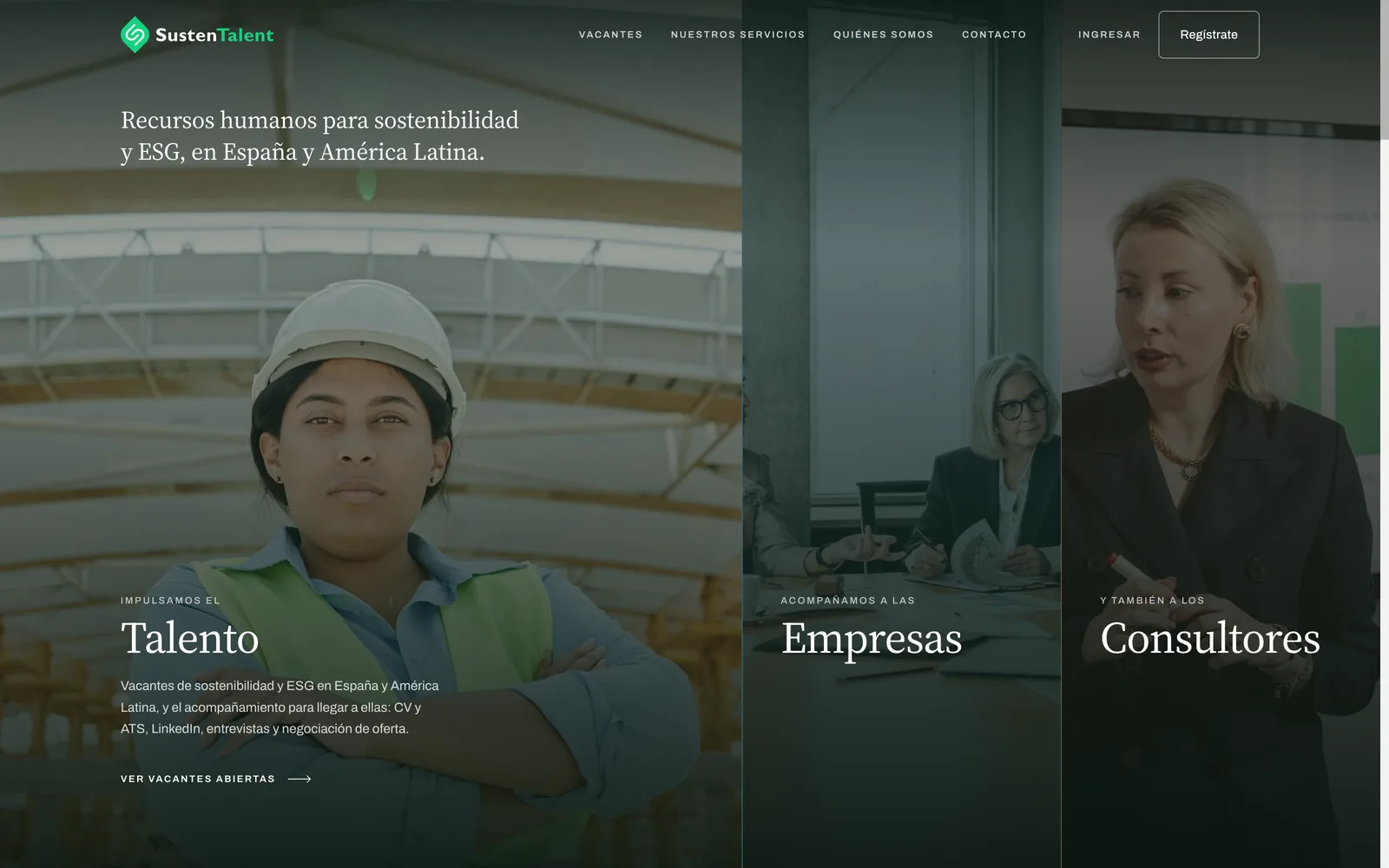 SustenTalent interface
